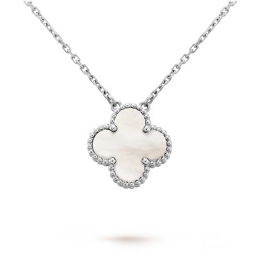 Silver Leaf Clover Necklace