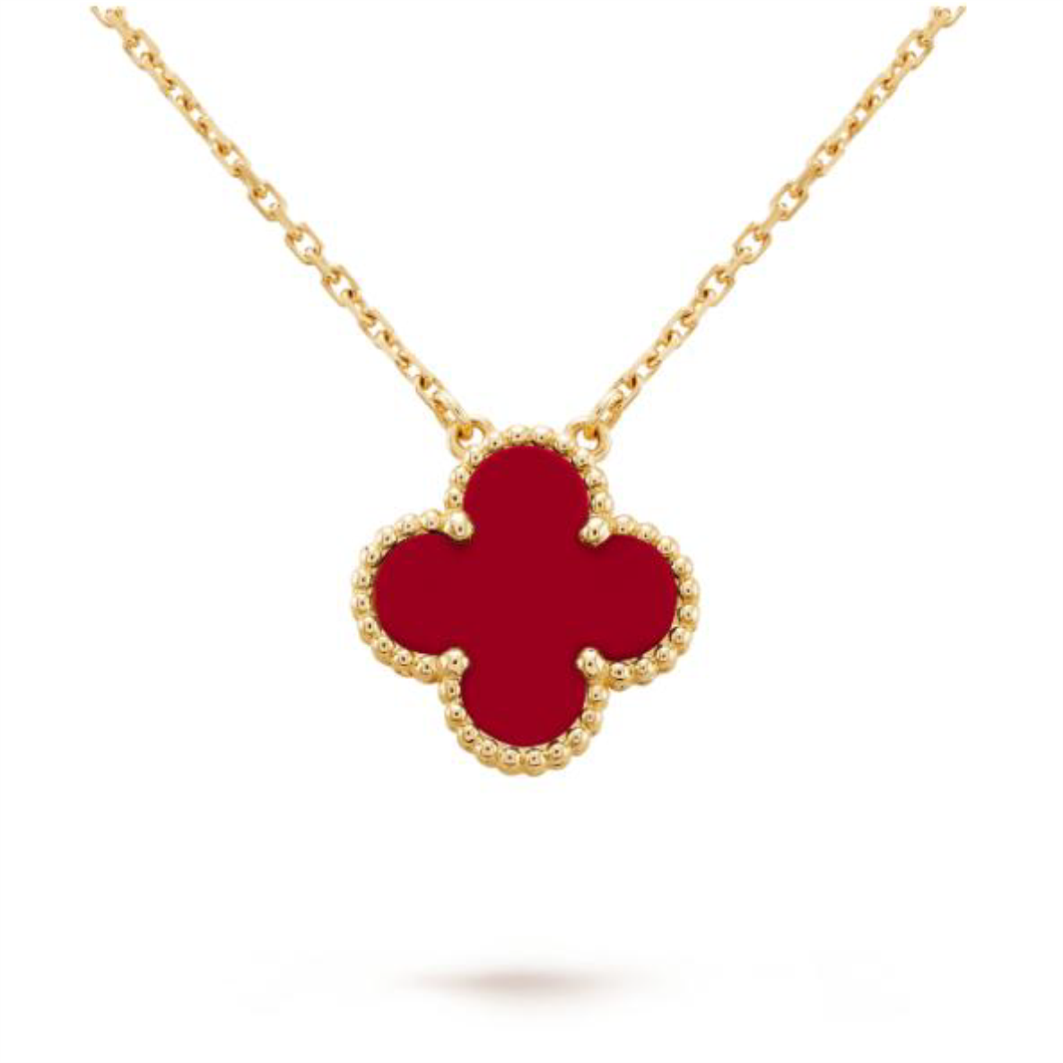 Gold Leaf Clover Necklace