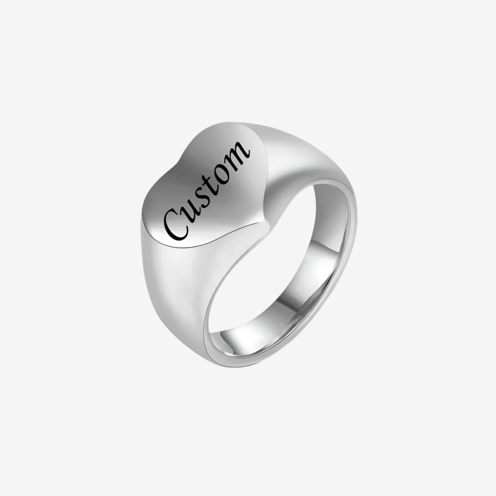 Sweet Heart Engravable Ring