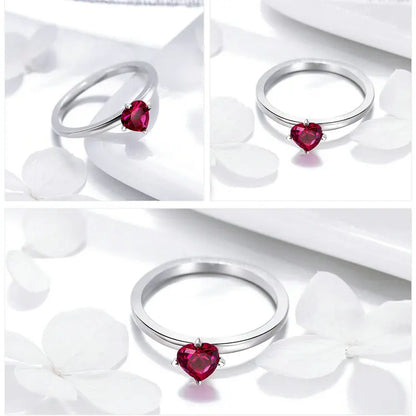 Crimson Heart Ring