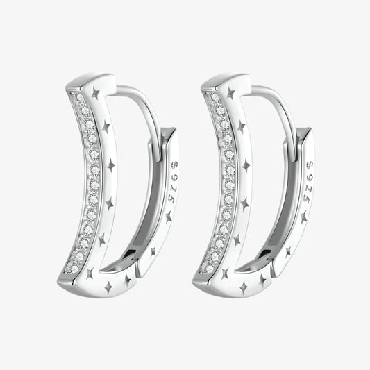 Crescent Hoop Earrings