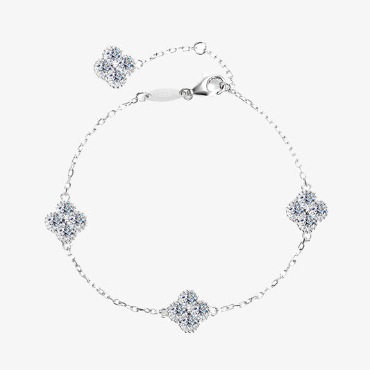 Sparkle Four Leaf Bracelet