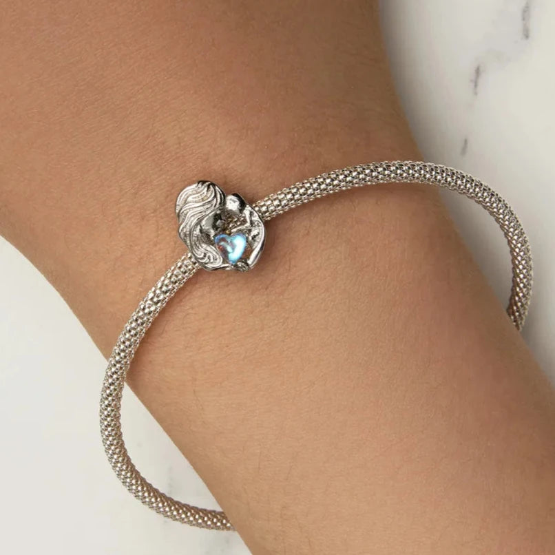 Mother & Child Heart Charm