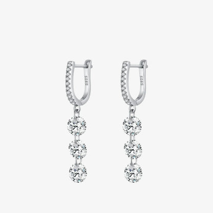 Sparkling Harmony Drop Earrings