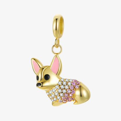 Radiant Corgi Dangle Charm