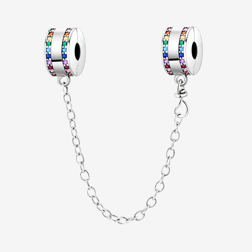 Rainbow Safety Chain Charm