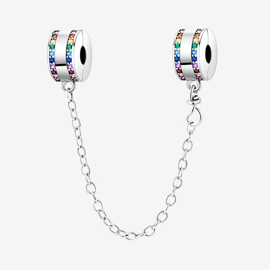 Rainbow Safety Chain Charm