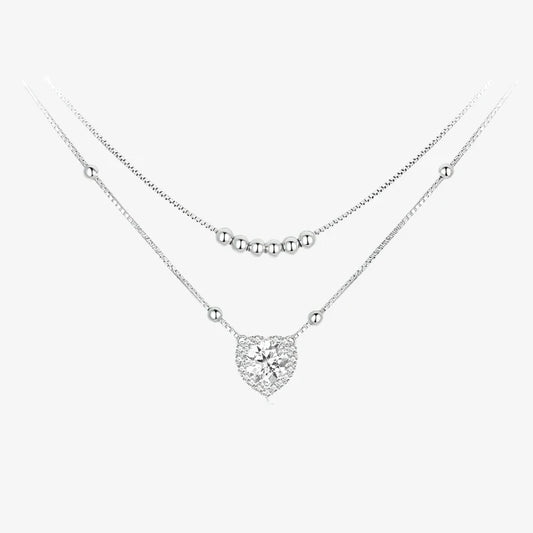 Double Heart Radiance Necklace