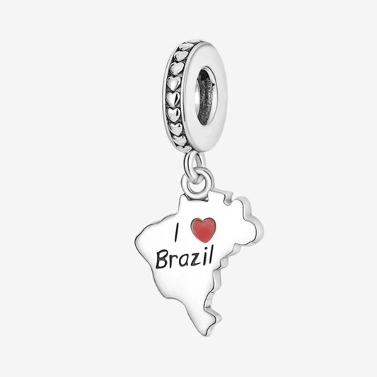 I Love Brazil Dangle Charm